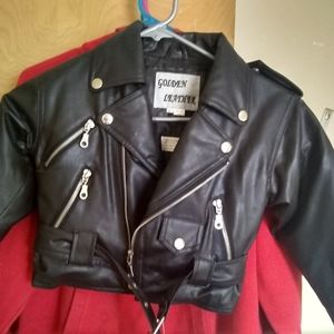 Unisex Toddler sz 2t Leather riding jacket